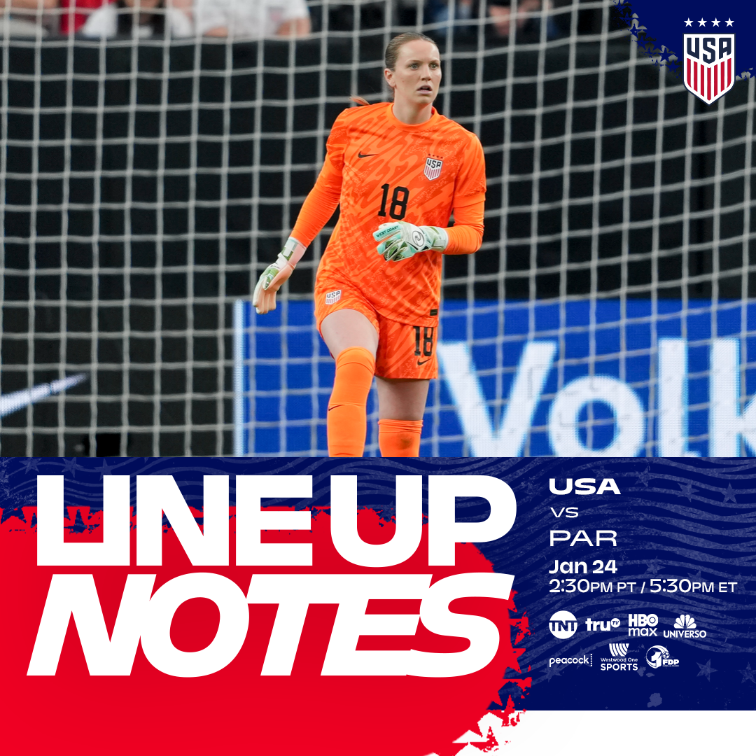 USWNT vs. Paraguay: Starting XI & Lineup Notes