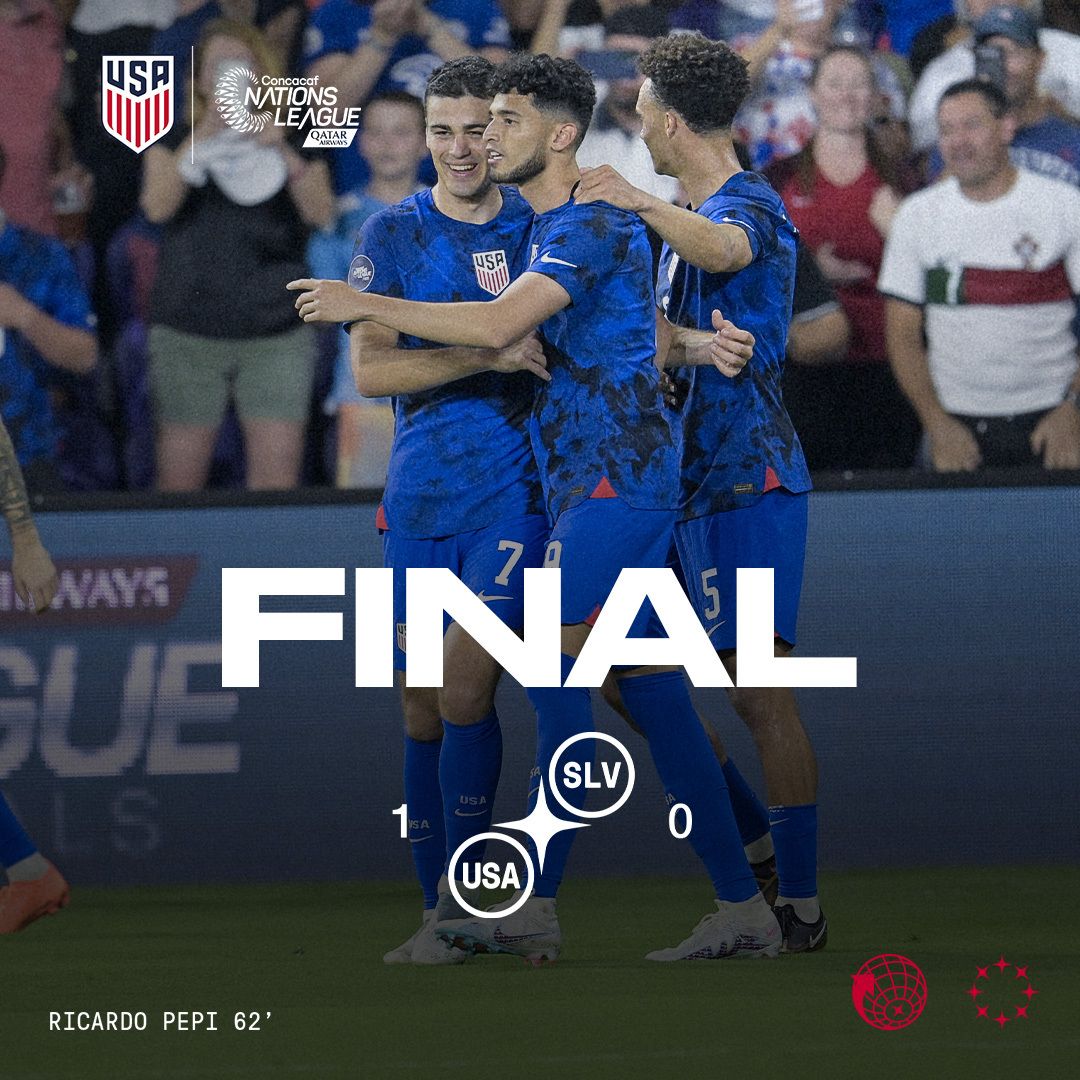 U.S. Men’s National Team Returns To Nations League Final Four After 1-0 Win Against El Salvador