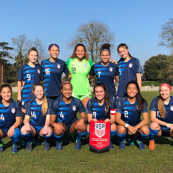 US U18 WNT Draws 22 with England in First of Two Matches to Start New Cycle
