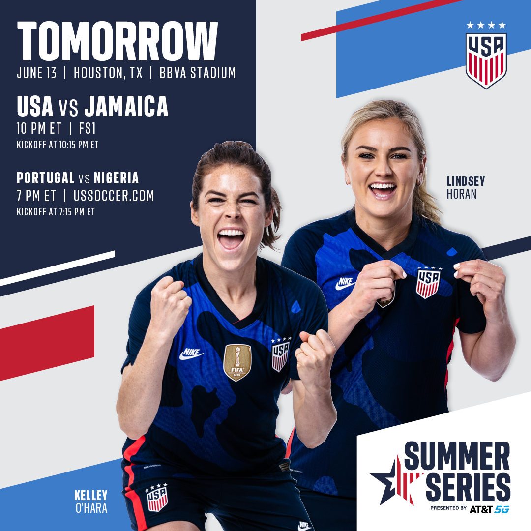 PREVIEW: USWNT Takes on Jamaica as 2021 WNT Summer Series Pres. By AT&T 5G Continues in Houston