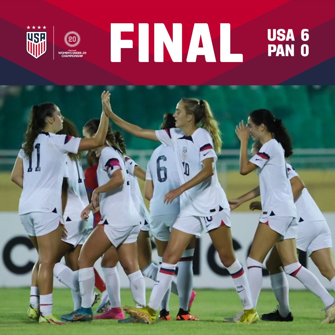 2023 concacaf womens u 20 championship usa 6 panama 0 match report stats standings
