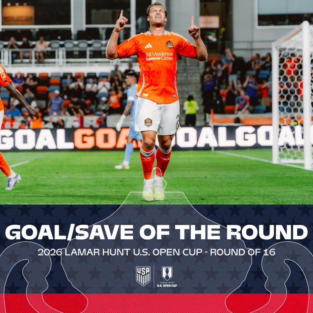 2026 U.S. Open Cup Fan-Voted Goal and Save of the Round Nominees – Round of 16
