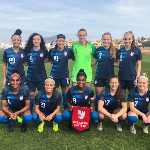 US U20 WNT Falls 32 to Germany in First Match of La Manga Tournament