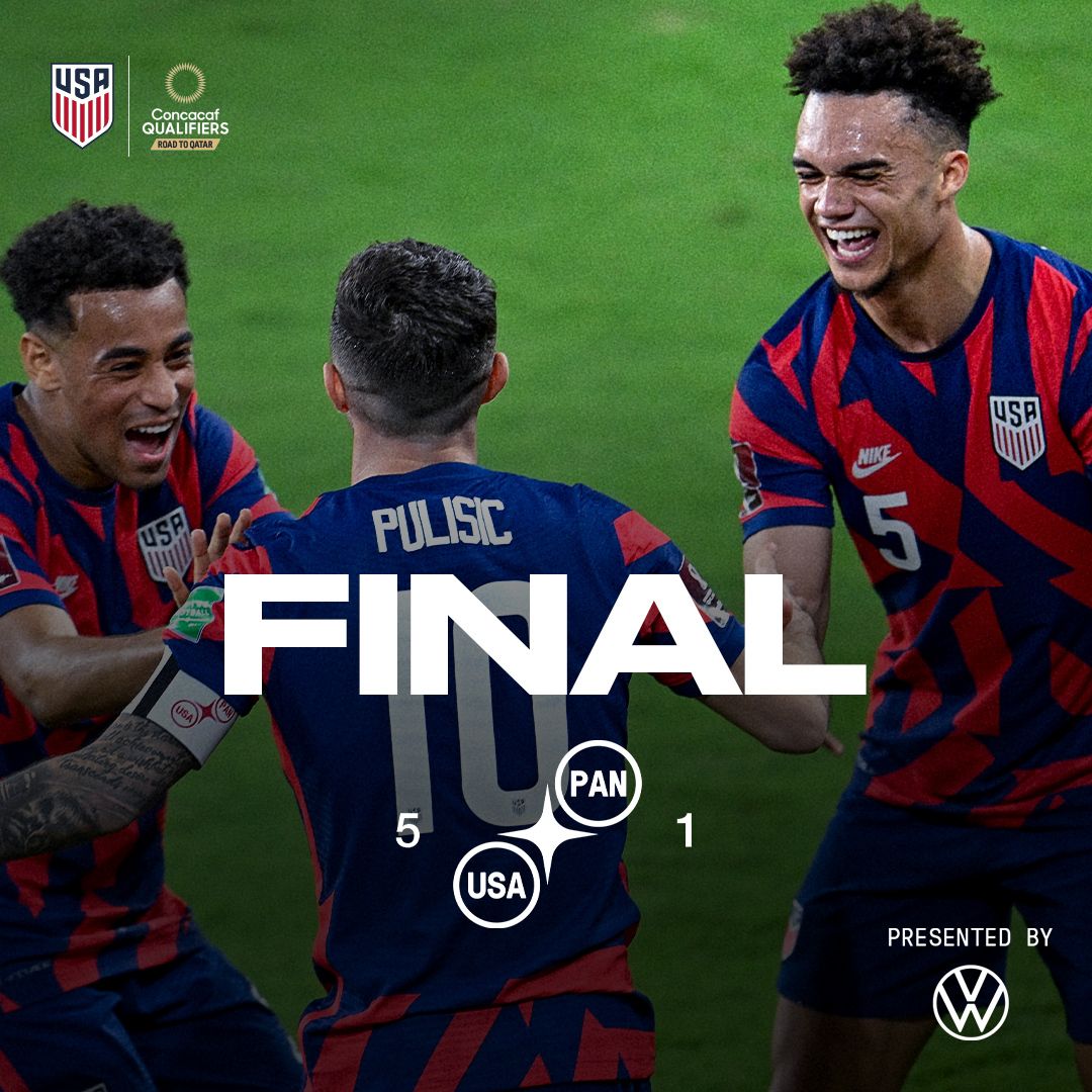 Christian Pulisic Hat Trick Leads U.S. Men’s National Team To Brink Of World Cup Qualification After 5-1 Win Vs. Panama