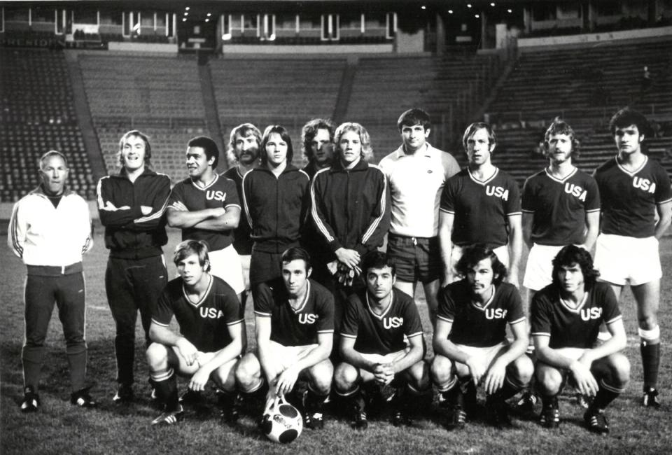 Willy Roy (third from left, standing) in Mexico in 1973