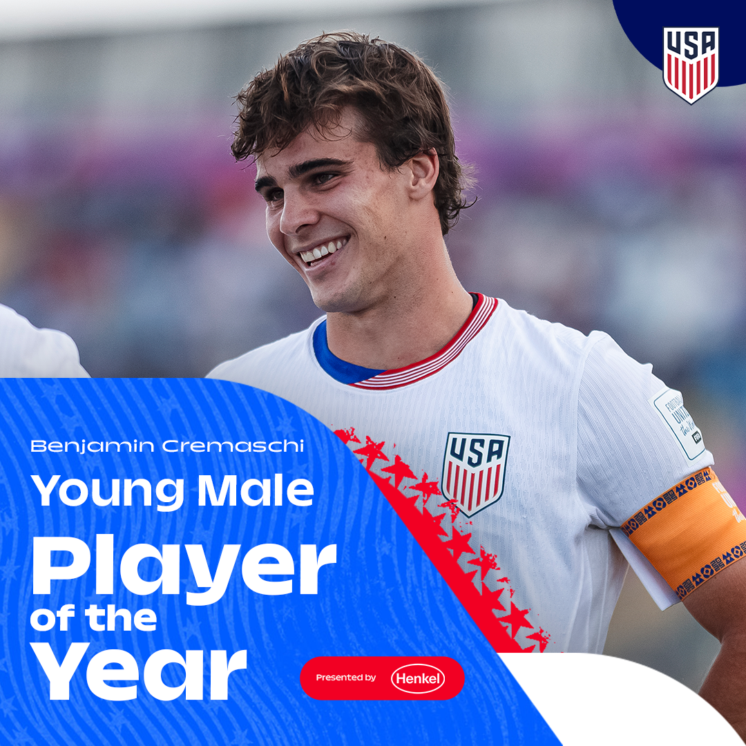 Benjamin Cremaschi Voted 2025 U.S. Soccer Young Male Player of the Year, Presented by Henkel