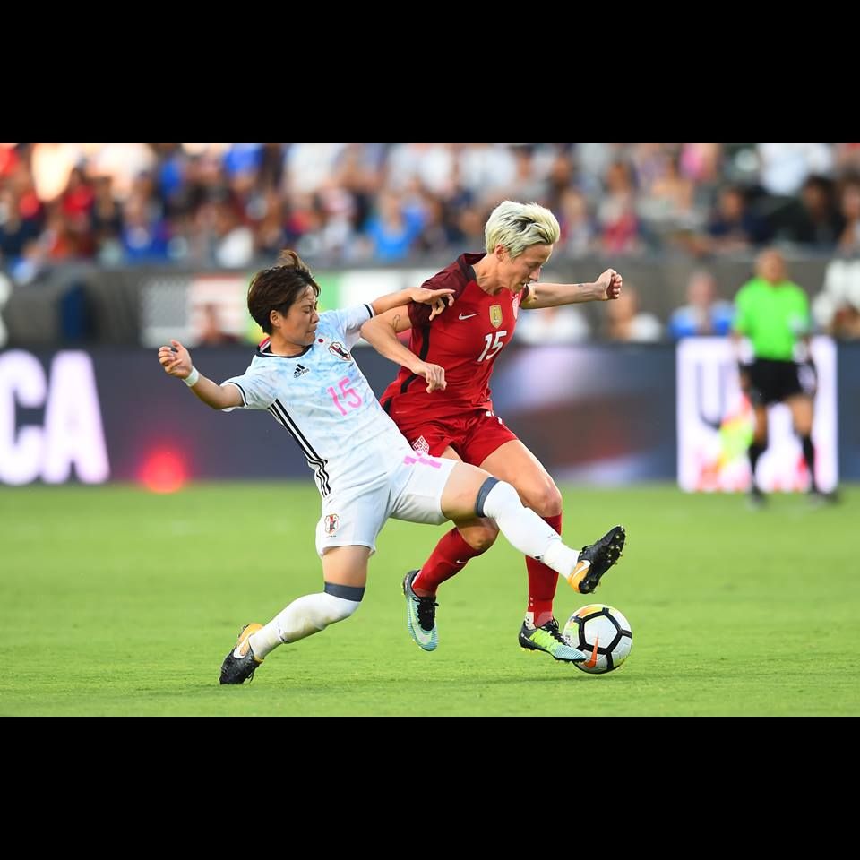 MEGAN RAPINOE BLASTS USA LEVEL VS BRAZIL IN TOURNAMENT OF NATIONS