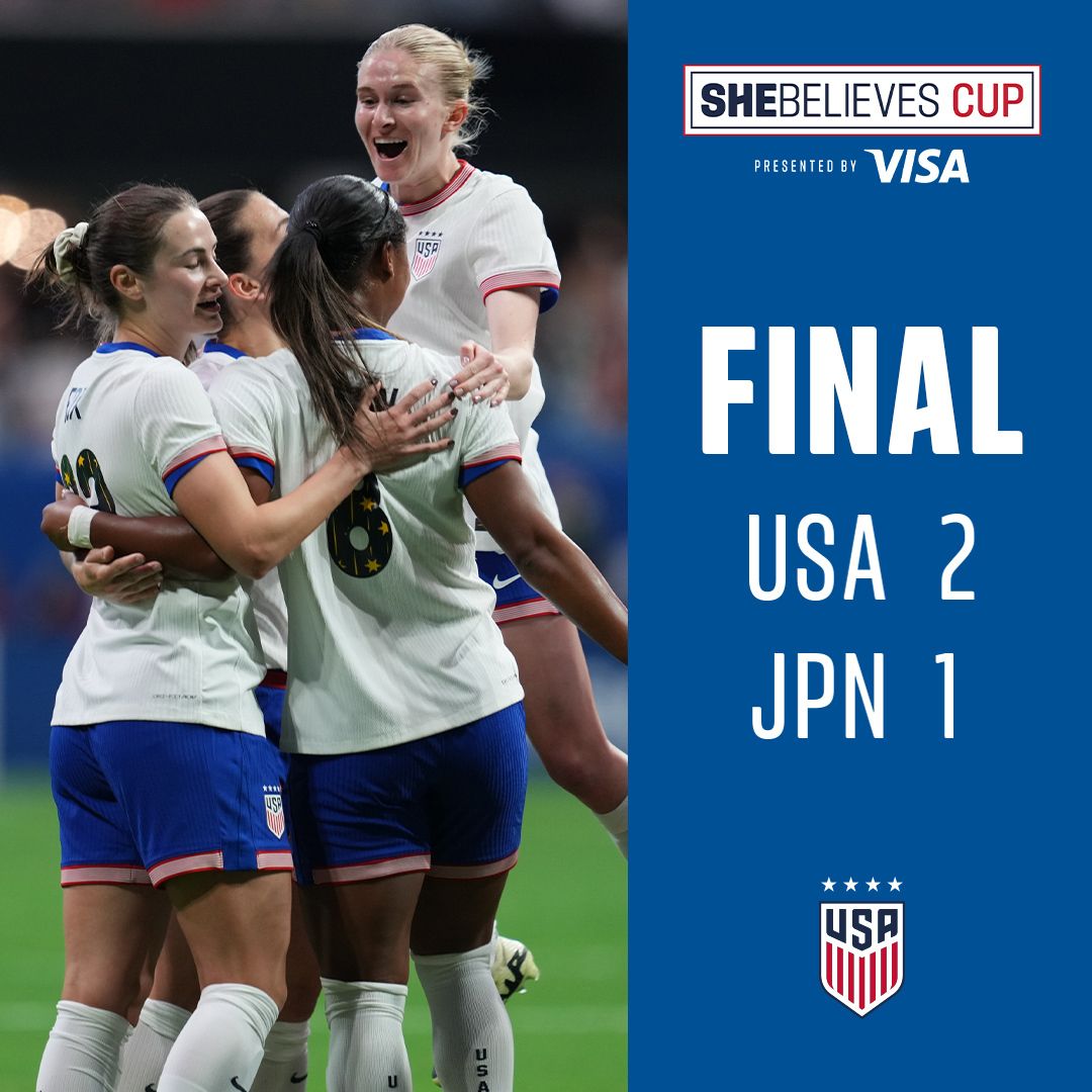 U.S. Women’s National Team Opens 2024 SheBelieves Cup Presented by Visa with 2-1 Win over Japan in Front of Record-Setting Crowd in Atlanta