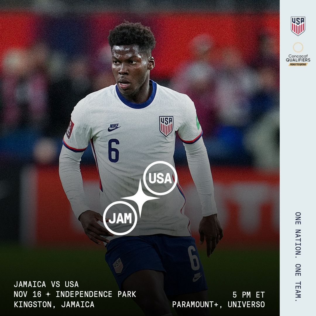 FIRST-PLACE USMNT FINISHES NOVEMBER WORLD CUP QUALIFYING WINDOW AT JAMAICA