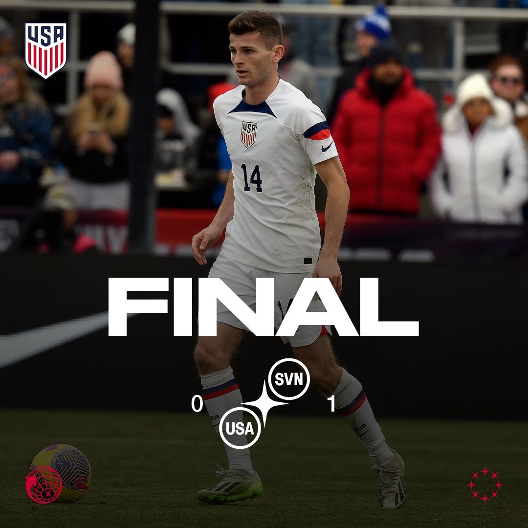 U.S. Men’s National Team Falls 1-0 to Slovenia as 11 Players Make International Debut