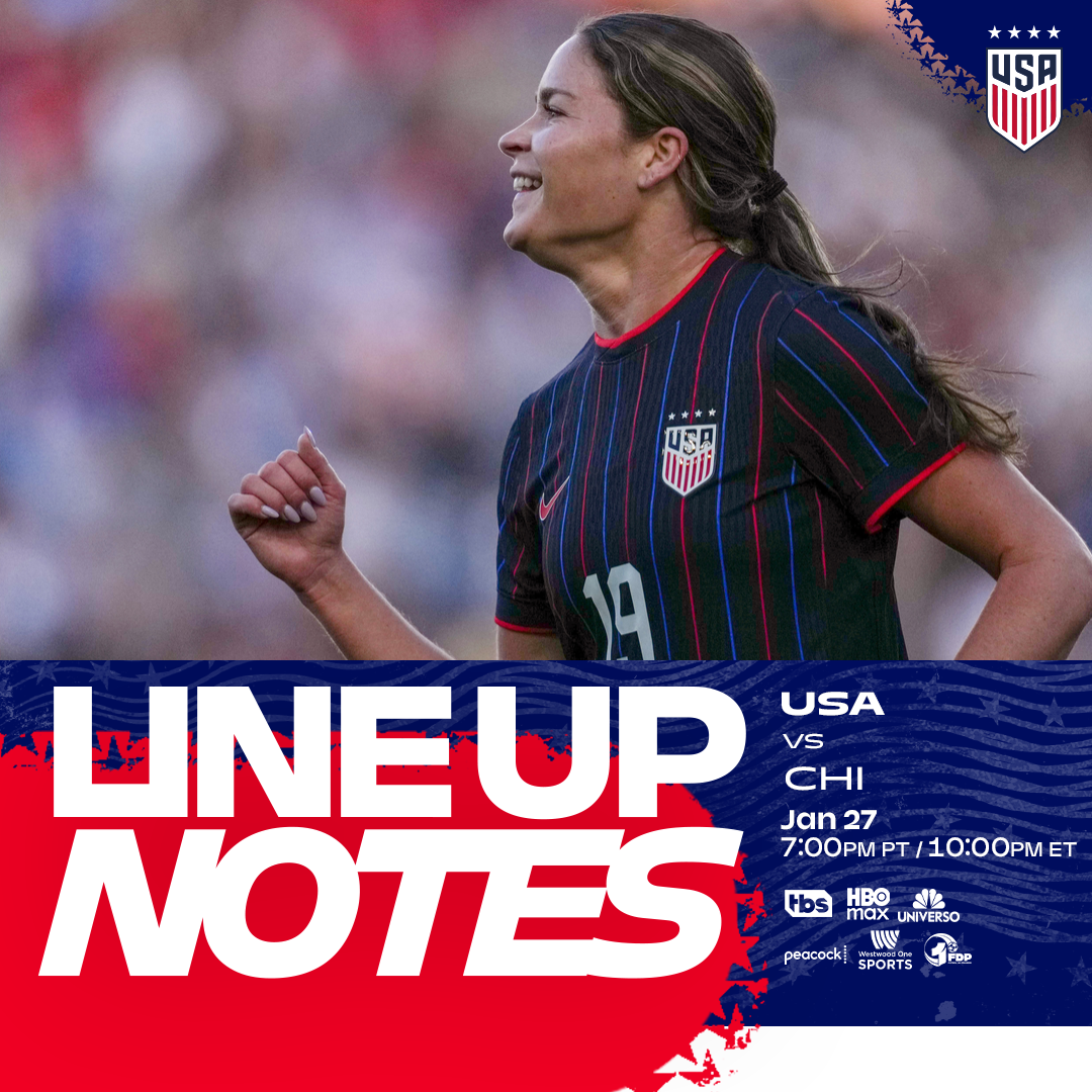 USWNT vs. Chile: Starting XI & Lineup Notes