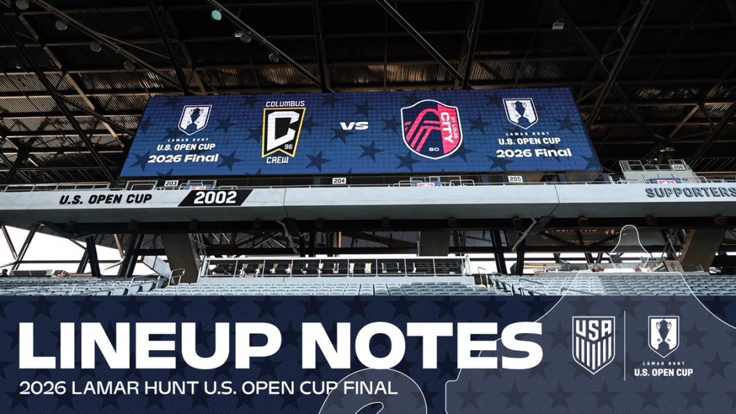 Starting XI and Lineup Notes: Columbus vs. St. Louis in the 2026 U.S. Open Cup Final