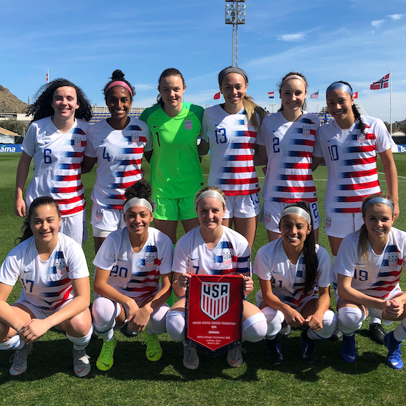 US U20 WNT Takes Down Sweden 40 to Finish La Manga Tournament