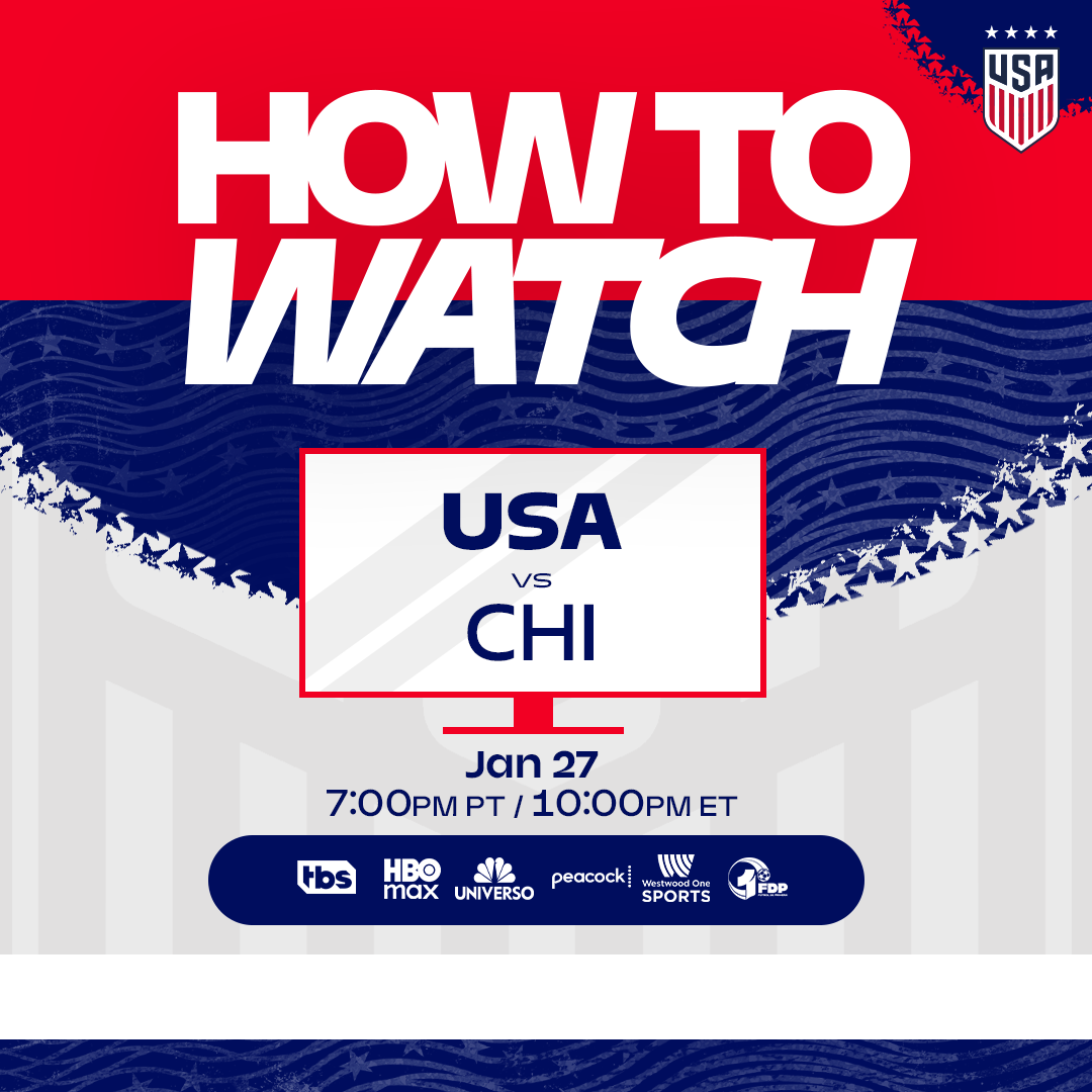 How to Watch: USWNT vs. Chile on Tuesday, Jan. 27 in Santa Barbara, California