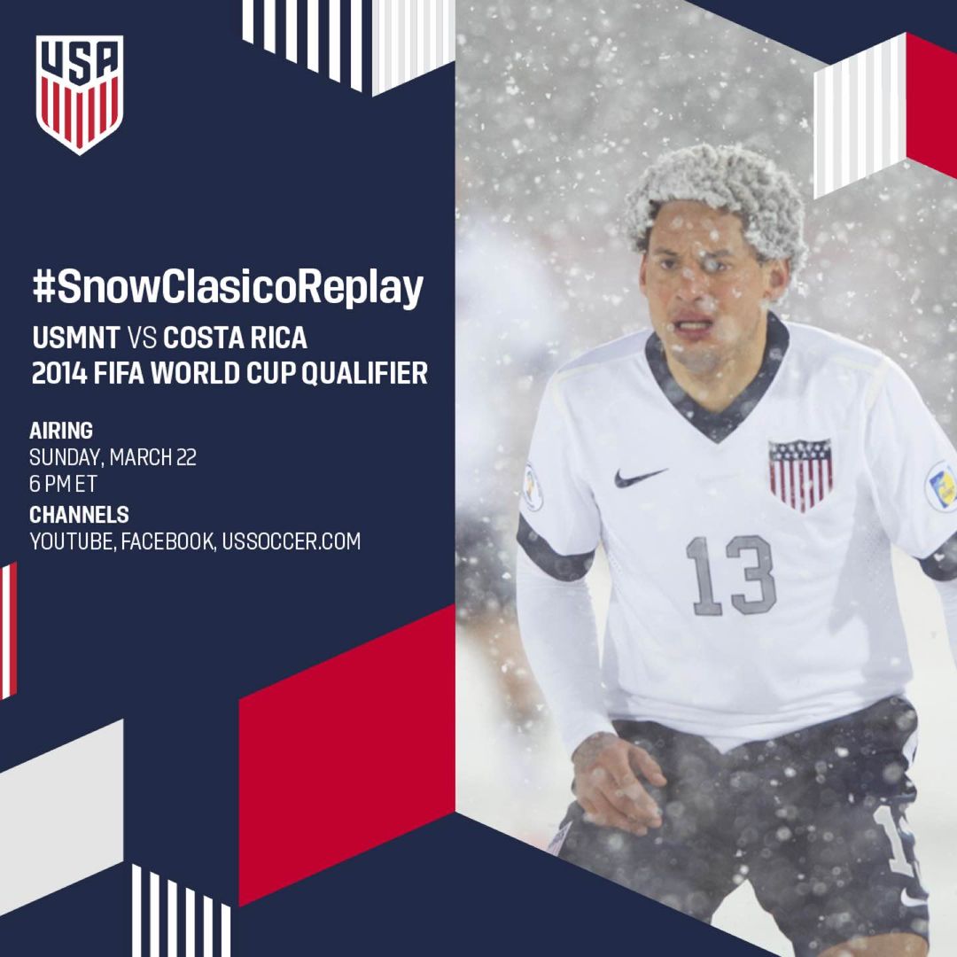 SNOWCLASICO REPLAY US Soccer to reair USMNTs 1 0 shutout against Costa Rica