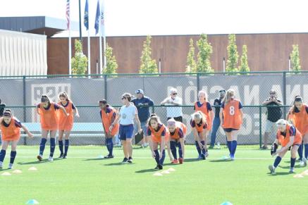 A group of U15 players during a talent id camp