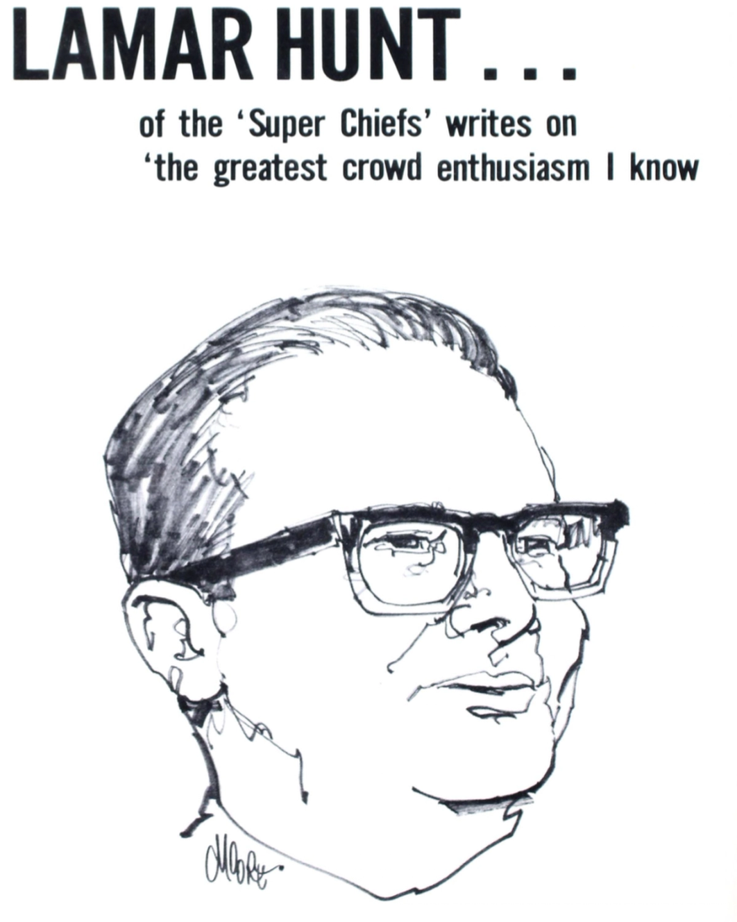 An illustration of Lamar in the 1970 U.S. Soccer Federation Yearbook | Image courtesy Society for American Soccer History