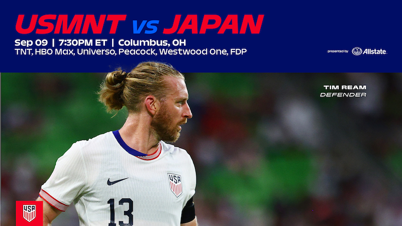 Match Preview: USMNT Closes September Window against Japan, Presented by Allstate