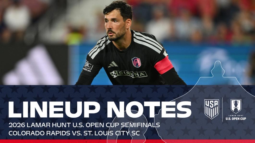 Starting XI and Lineup Notes: Colorado vs. St. Louis in the 2026 U.S. Open Cup Semifinal