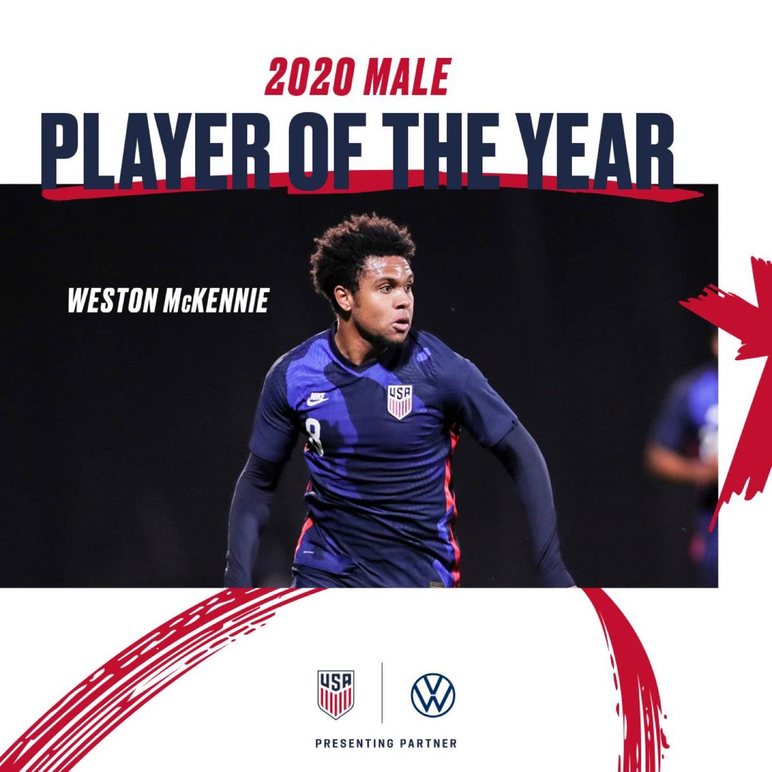 Weston McKennie Voted 2020 U.S. Soccer Male Player of the Year