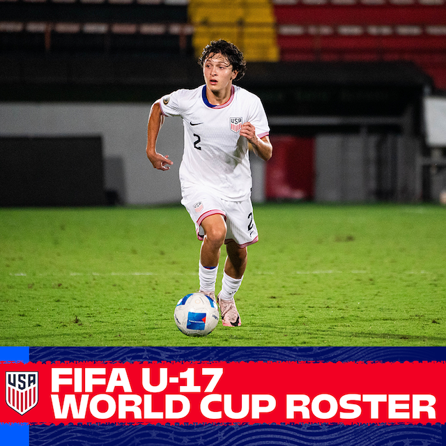 U.S. Under-17 Men’s National Team Head Coach Gonzalo Segares Names U.S. Roster for 2025 FIFA Under-17 World Cup in Qatar
