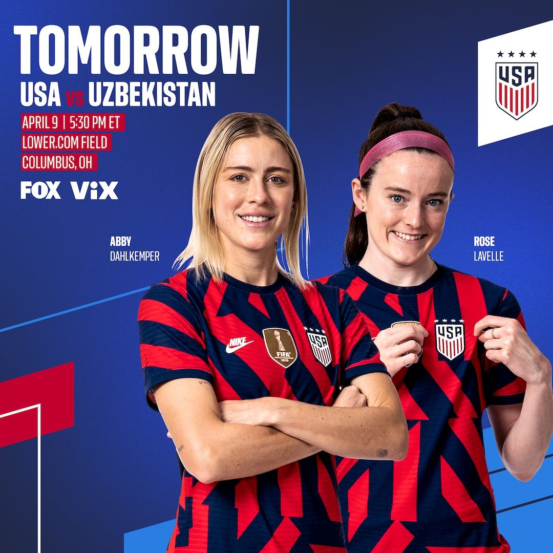 International Friendly USWNT vs Uzbekistan 4 9 22 Preview Schedule TV Channels Start Time