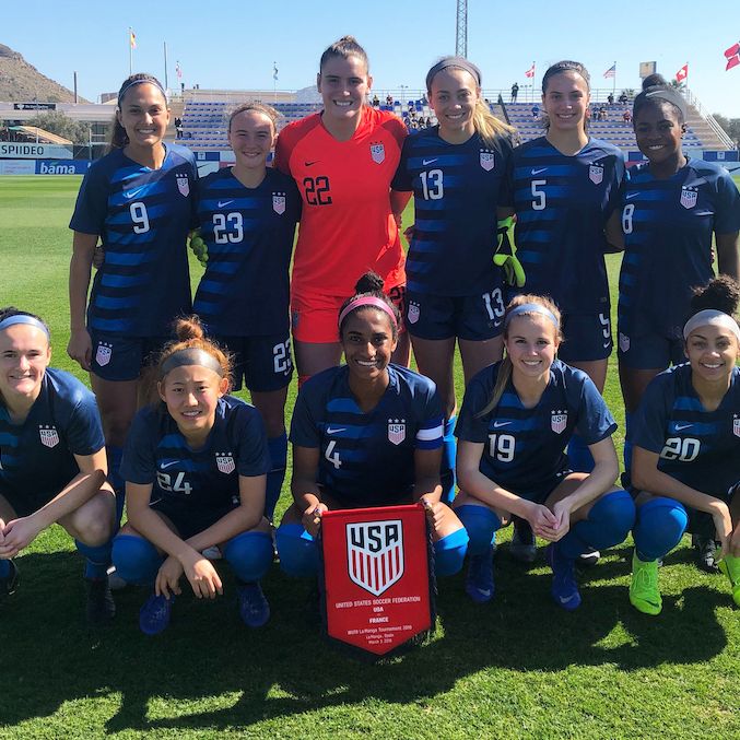 US U20 WNT Falls 32 to France in La Manga Spain