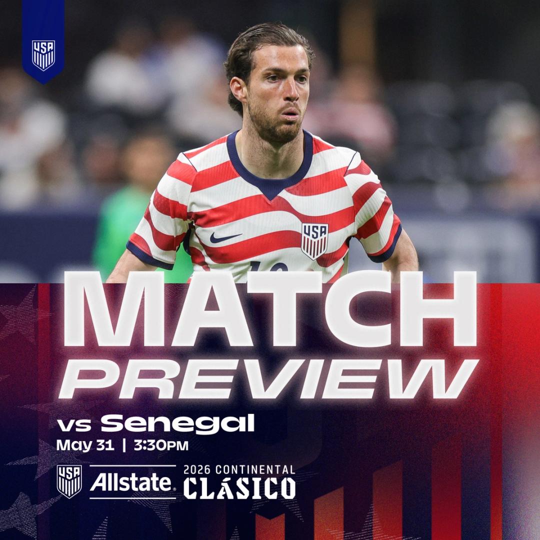 USMNT Hosts Senegal in Charlotte in First of Final Two Matches Before FIFA World Cup 2026