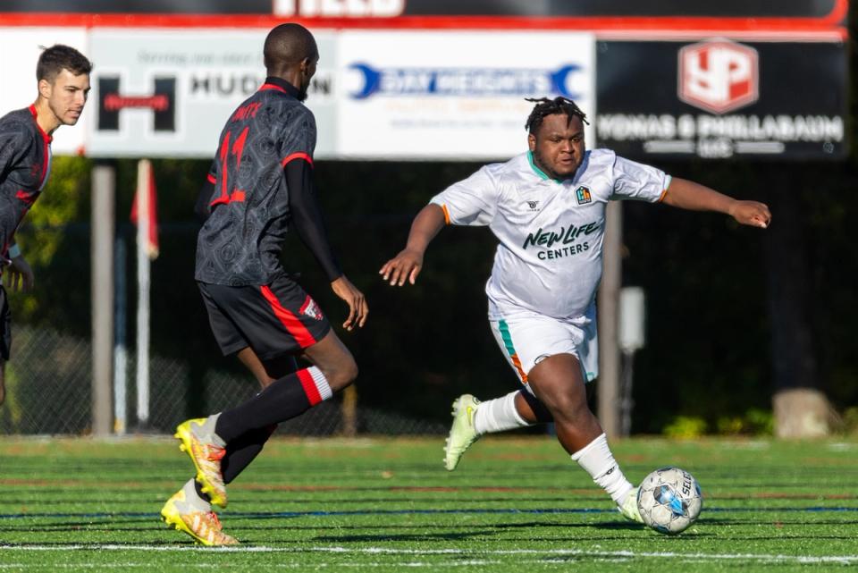 Seymour in the 2024 Open Cup Qualifying Rounds against Valhalla FC of Ohio