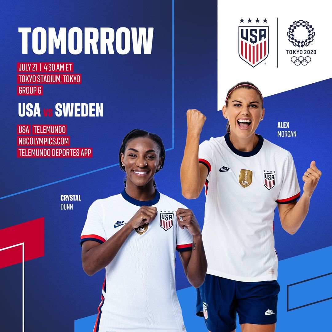 PREVIEW: USWNT Opens Tokyo 2020 Olympics With Group G Showdown Against Sweden