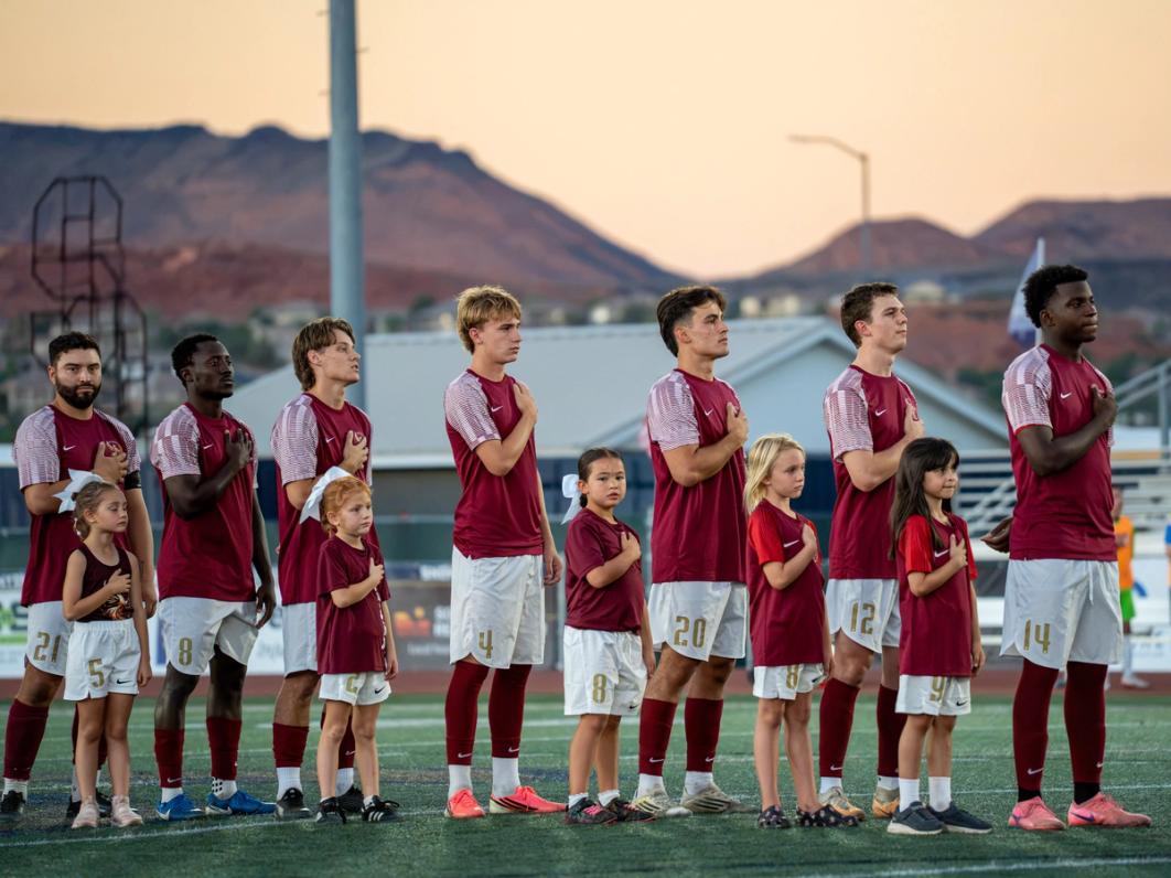 STG Premier FC ahead of its victory against Southwest Premier League rival Be Pro FC in St. George, Utah | Photo courtesy STG Premier