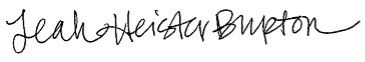 Leah Heister Burton signature