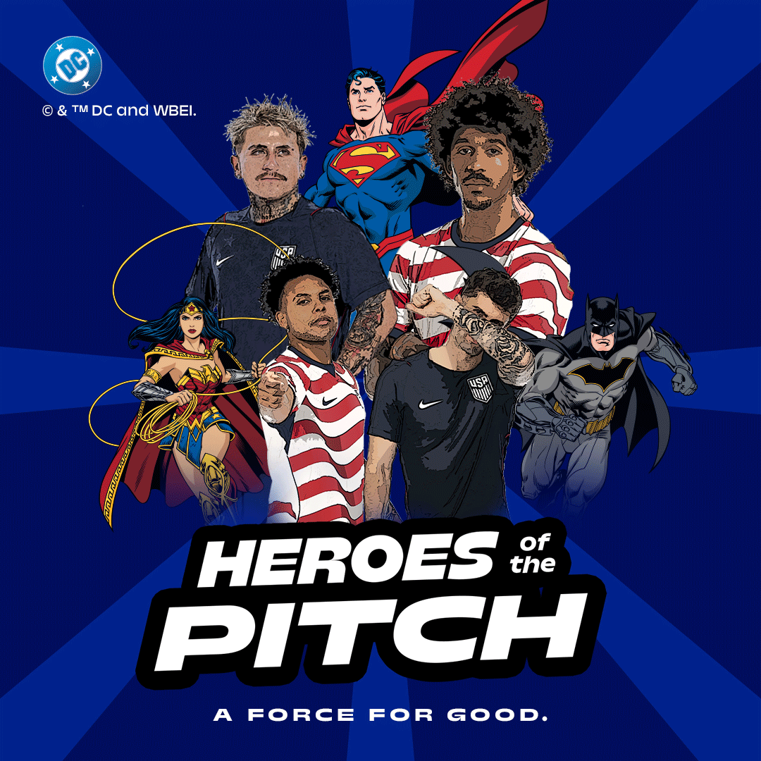 U.S. Soccer and DC Unveil “Justice League: Heroes of the Pitch” Comic and Apparel in Dynamic Pop Culture Collection