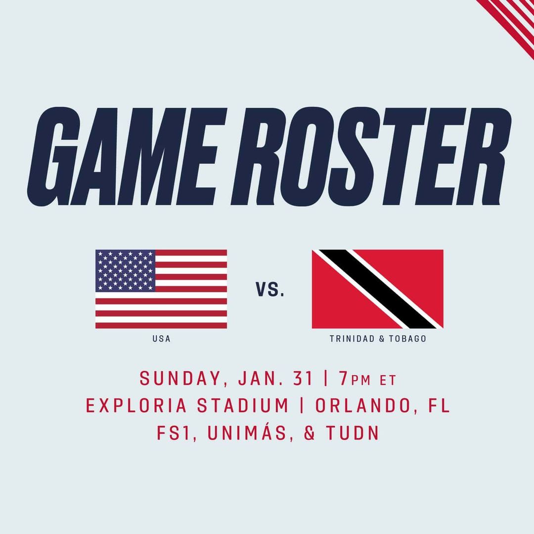 Berhalter Names 25-Player Roster ahead of USA-Trinidad and Tobago on Jan. 31 in Orlando
