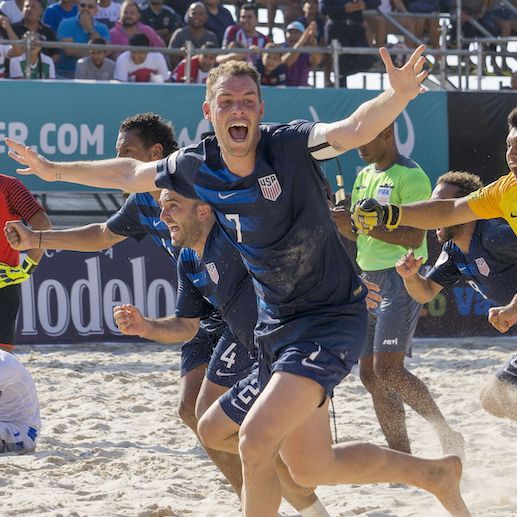 Sand Pioneer Nick Pereras Next Goal Lift Beach Soccer