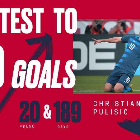 Christian Pulisic Becomes Fastest MNT Player to Score 10 Goals