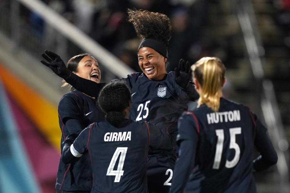 Wesley scored first international goal and had her first assist in sixth cap to lead USA to 3-0 victory in Colorado