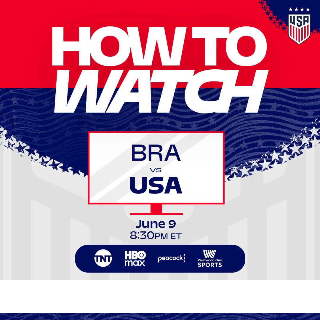 How to Watch: USWNT vs. Brazil on Tuesday, June 9 in Fortaleza, Brazil