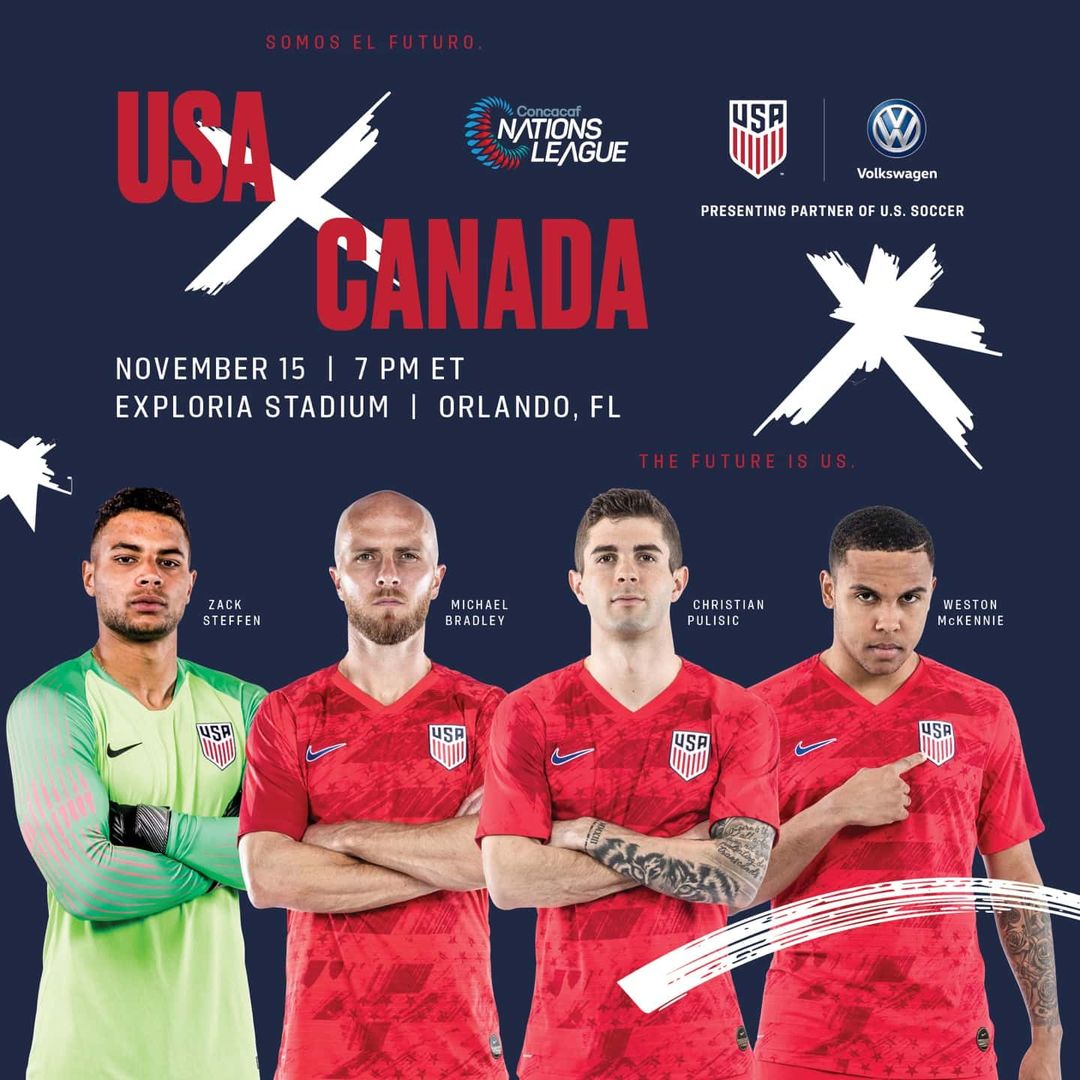 Orlando to Host USAs Concacaf Nations League Match Against Canada on Nov 15 at Exploria Stadium