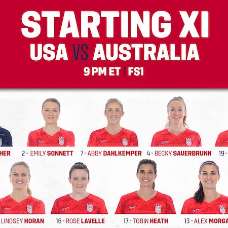 Lineup Notes Matchup of Elite WNTs Brings USA Australia to Denver