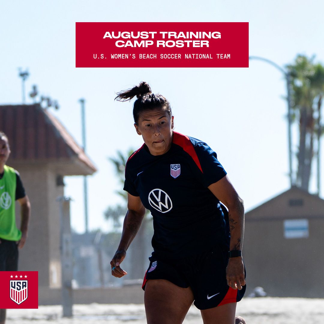 Morgan Church Selects 16-player U.S. Women’s Beach Soccer National Team Training Camp Roster for August 25-31 in Huntington Beach, Calif.