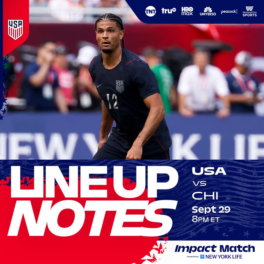 Starting XI & Lineup Notes: USMNT vs. Chile