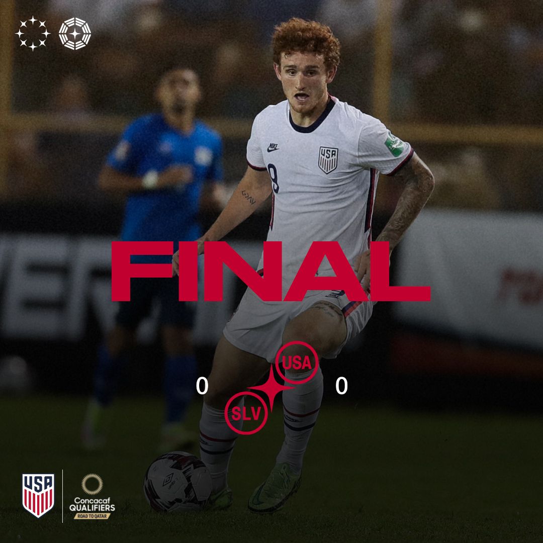 USMNT Draws El Salvador 0-0 in Hard-fought Start to Concacaf World Cup Qualifying