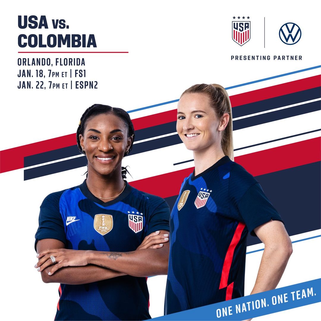 USWNT WILL HOLD JANUARY TRAINING CAMP AND HOST TWO MATCHES AGAINST COLOMBIA IN ORLANDO