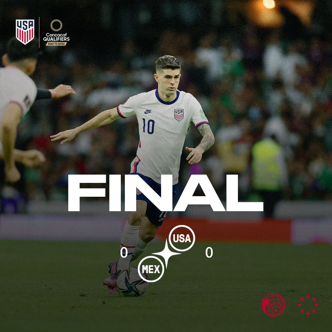 U.S. Men’s National Team Earns Crucial World Cup Qualifying Point With 0-0 Draw Vs. Mexico At Estadio Azteca