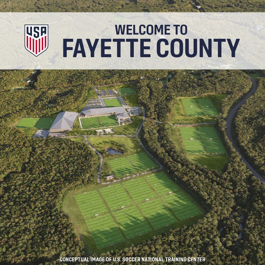 U.S. Soccer Selects Site in Fayette County, Georgia for Future Home of National Training Center