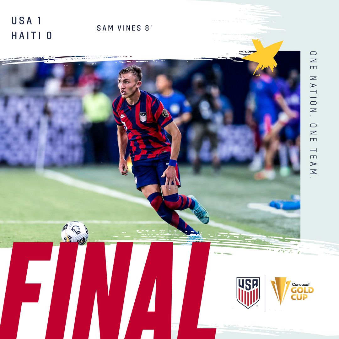 U.S. Men’s National Team Earns 1-0 Shutout Against Haiti to Kick Off 2021 Concacaf Gold Cup