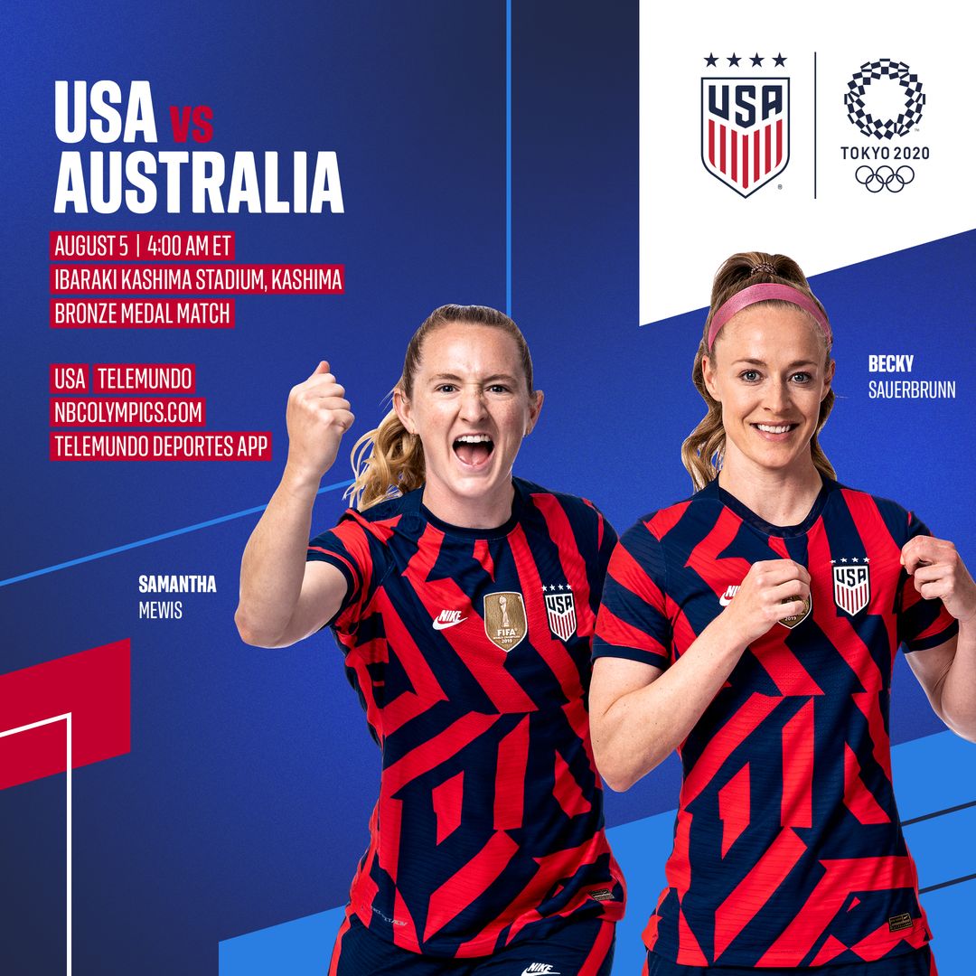 PREVIEW: USWNT Takes on Australia in Bronze Medal Match At Tokyo 2020