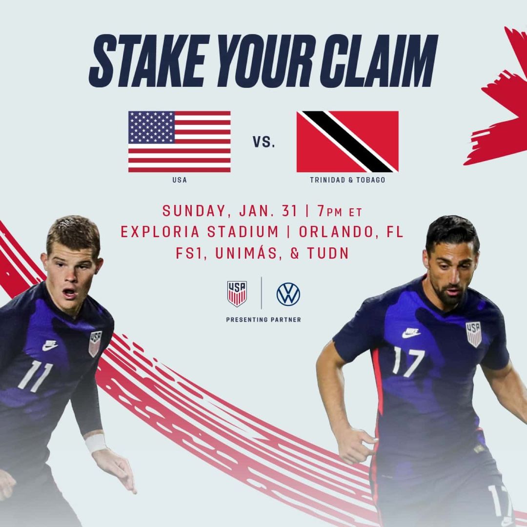 U.S. Men’s National Team to Open 2021 Against Trinidad & Tobago on Jan. 31 in Orlando, Fla.