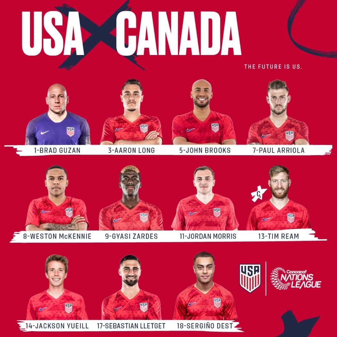 Concacaf Nations League 2019 20 usmnt vs Canada Preview Lineup Schedule TV Channels